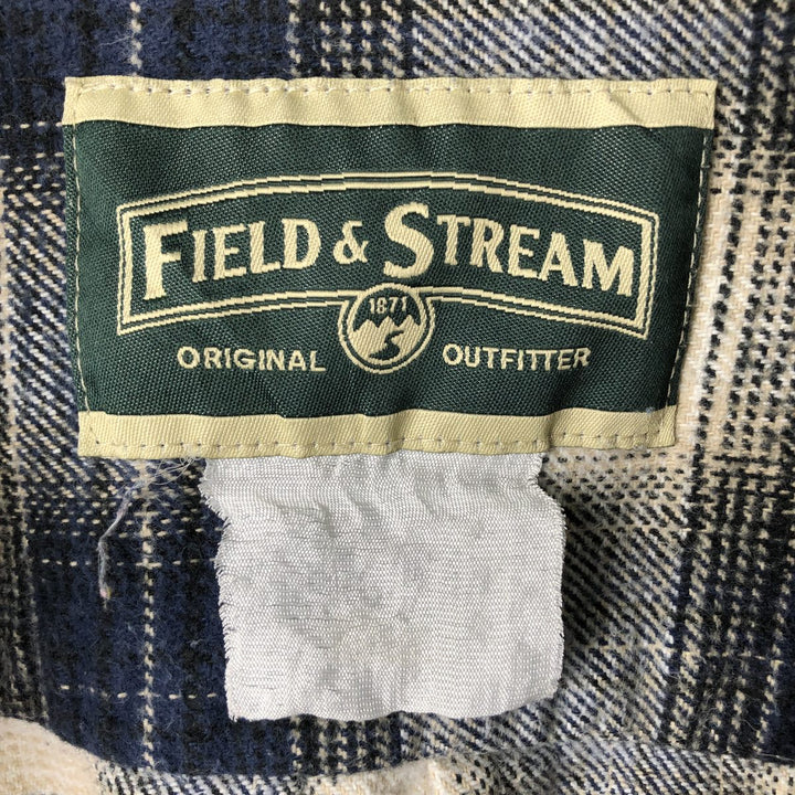 Field and Stream FIELD AND STREAM Ombre Check Long Sleeve Flannel Check Shirt, Men's XL unclear navy blue type Vintage Second Hand