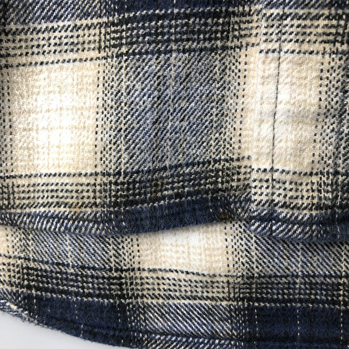 Field and Stream FIELD AND STREAM Ombre Check Long Sleeve Flannel Check Shirt, Men's XL unclear navy blue type Vintage Second Hand