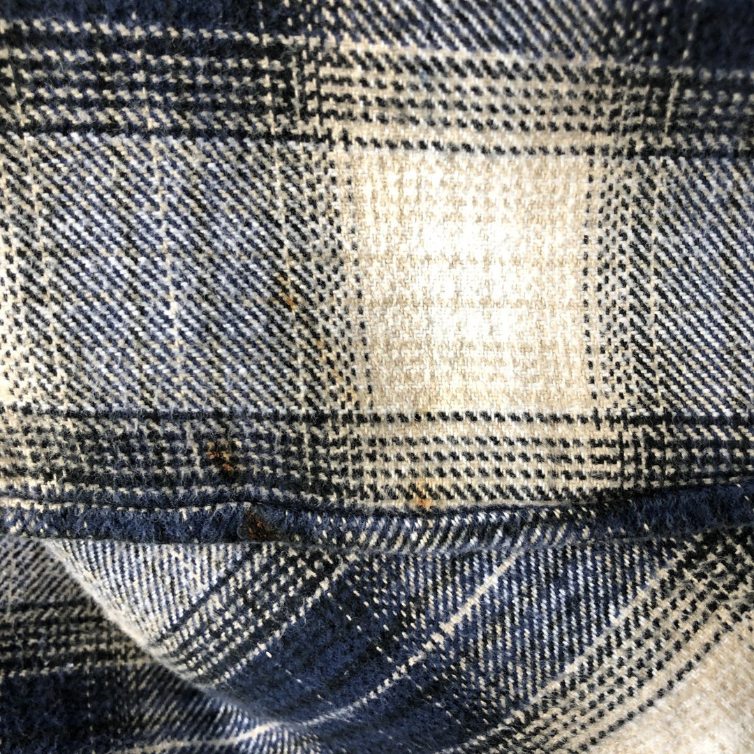 Field and Stream FIELD AND STREAM Ombre Check Long Sleeve Flannel Check Shirt, Men's XL unclear navy blue type Vintage Second Hand