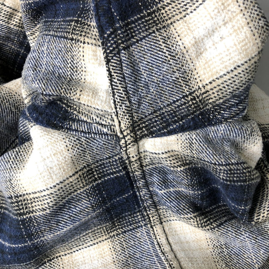 Field and Stream FIELD AND STREAM Ombre Check Long Sleeve Flannel Check Shirt, Men's XL unclear navy blue type Vintage Second Hand