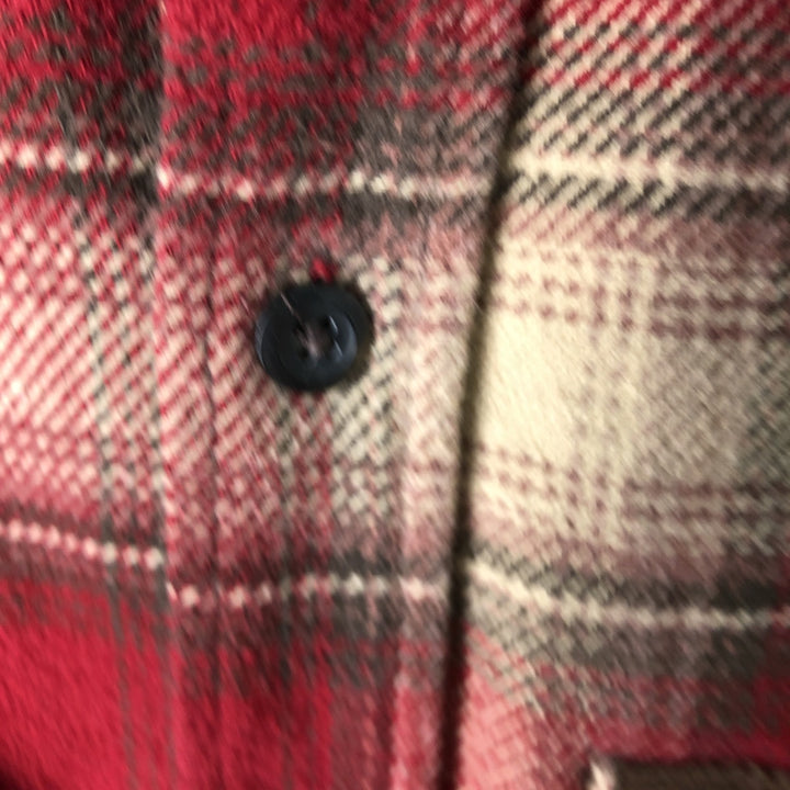 ORVIS Ombre Check Long Sleeve Flannel Check Shirt, Men's Size L cotton red type Vintage Second Hand