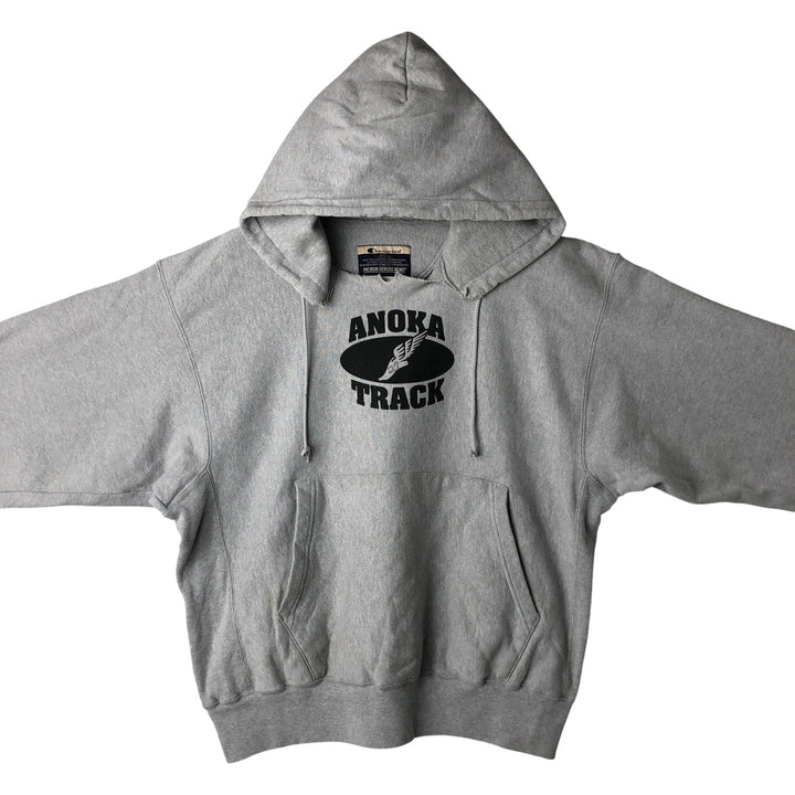 00'S Champion Premium Reverse Weave College Sweat Pullover Hoodie, Men's Size L cotton gray type Vintage Second Hand