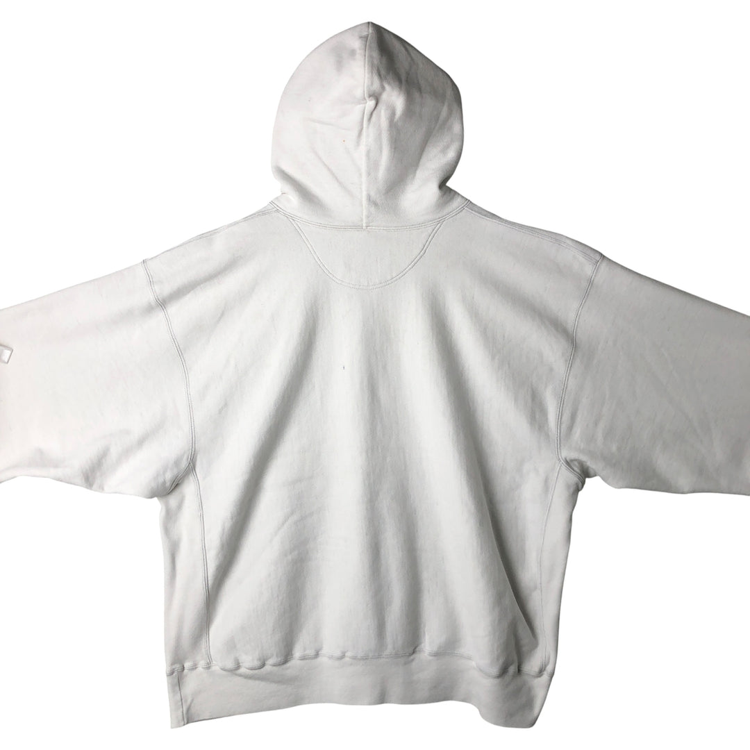 Oversized 2000'S Champion Premium Reverse Weave College Pullover Hoodie, Men's XXXL unclear white type Vintage Second Hand