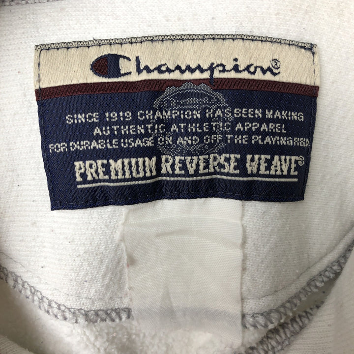 Oversized 2000'S Champion Premium Reverse Weave College Pullover Hoodie, Men's XXXL unclear white type Vintage Second Hand