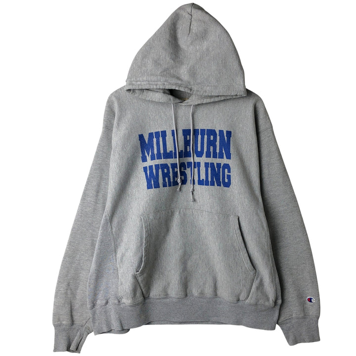 00'S Champion Premium Reverse Weave College Sweat Pullover Hoodie, Men's Size L cotton gray type Vintage Second Hand