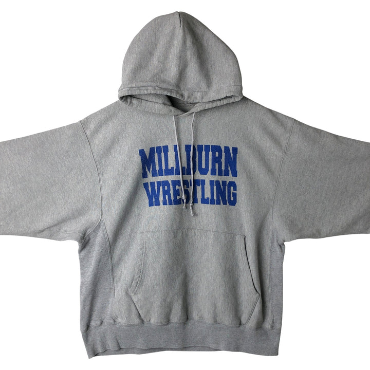 00'S Champion Premium Reverse Weave College Sweat Pullover Hoodie, Men's Size L cotton gray type Vintage Second Hand