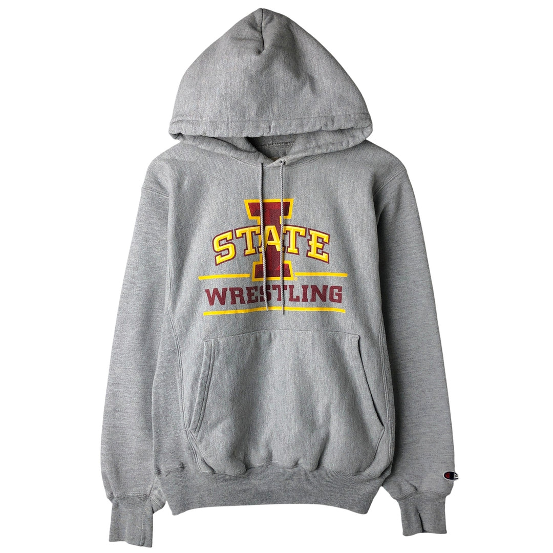 2000'S Champion Premium Reverse Weave Iowa State University College Pullover Hoodie, Men's Size Medium unclear gray type Vintage Second Hand