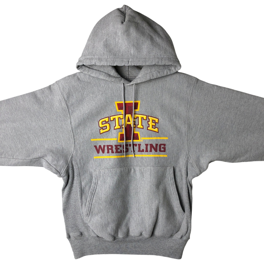 2000'S Champion Premium Reverse Weave Iowa State University College Pullover Hoodie, Men's Size Medium unclear gray type Vintage Second Hand