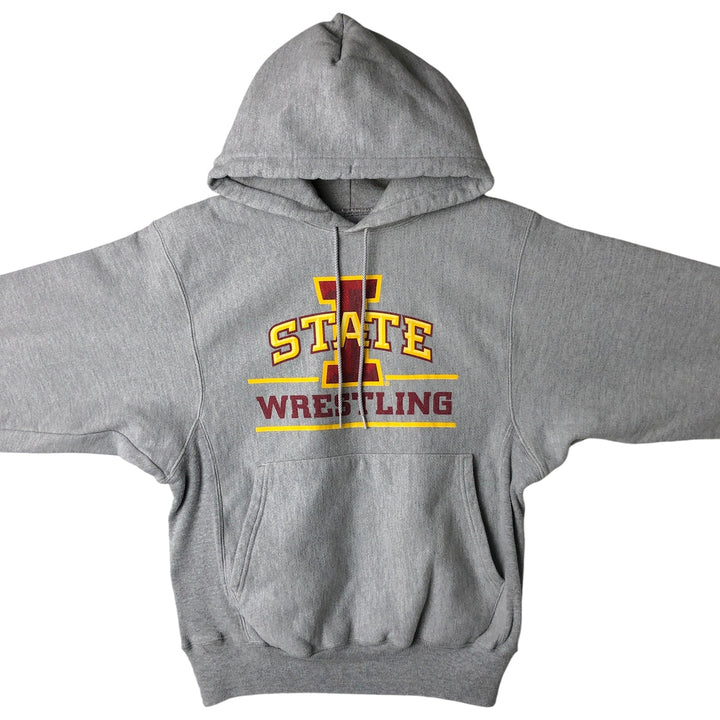 2000'S Champion Premium Reverse Weave Iowa State University College Pullover Hoodie, Men's Size Medium unclear gray type Vintage Second Hand