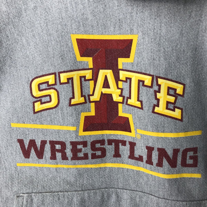2000'S Champion Premium Reverse Weave Iowa State University College Pullover Hoodie, Men's Size Medium unclear gray type Vintage Second Hand