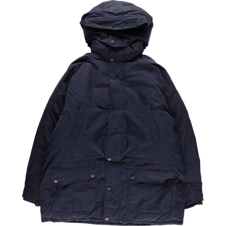 Eddie Bauer Goose Down Parka, Men's XL Nylon navy blue type Vintage Second Hand