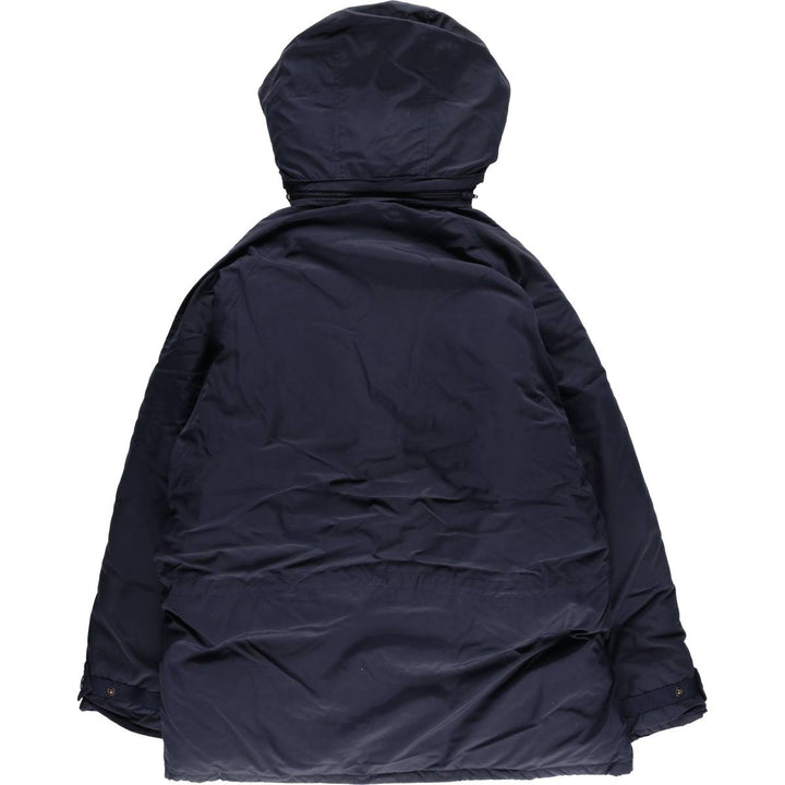 Eddie Bauer Goose Down Parka, Men's XL Nylon navy blue type Vintage Second Hand