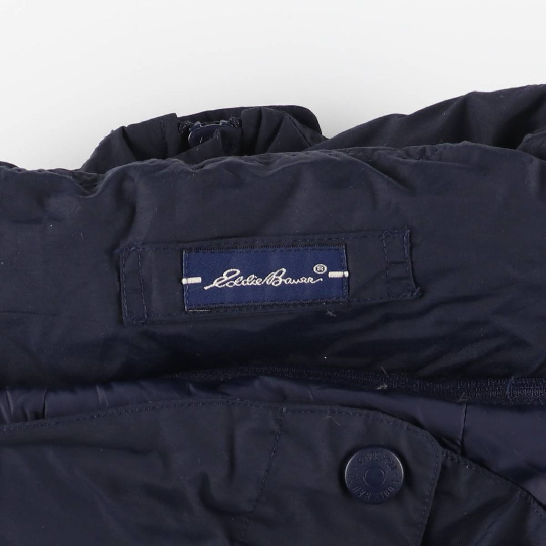 Eddie Bauer Goose Down Parka, Men's XL Nylon navy blue type Vintage Second Hand