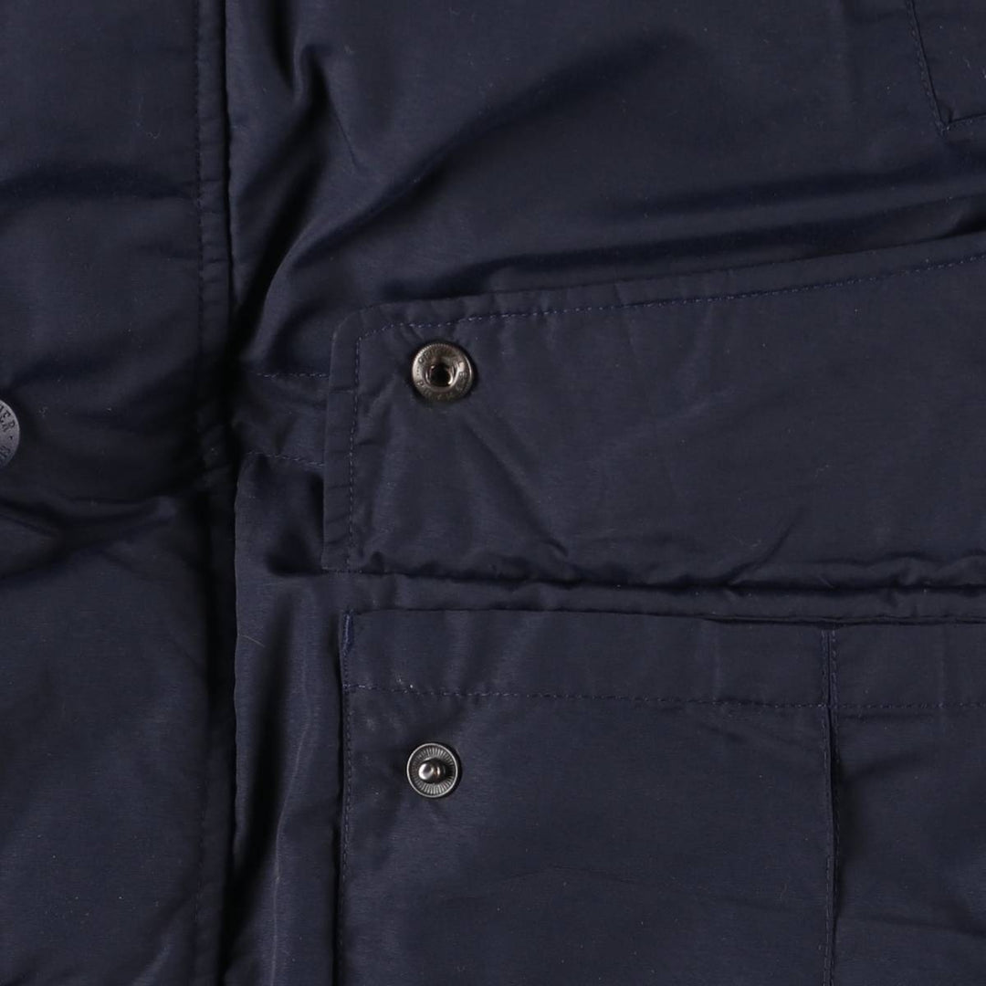 Eddie Bauer Goose Down Parka, Men's XL Nylon navy blue type Vintage Second Hand