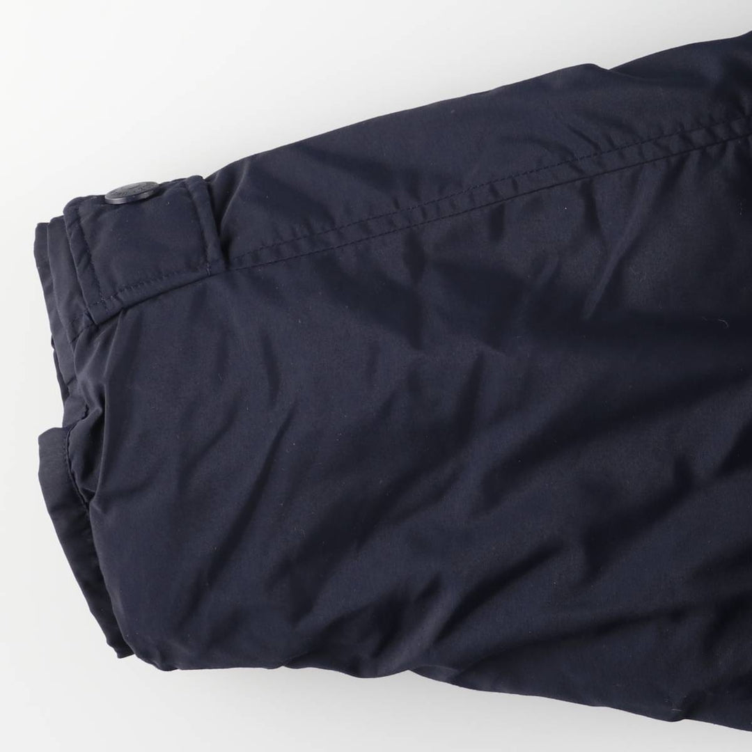 Eddie Bauer Goose Down Parka, Men's XL Nylon navy blue type Vintage Second Hand