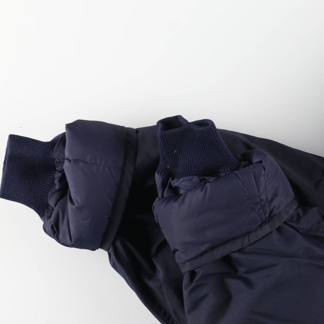 Eddie Bauer Goose Down Parka, Men's XL Nylon navy blue type Vintage Second Hand