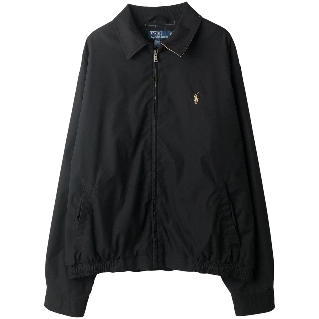 Ralph Lauren POLO by Ralph Lauren Swing Top Sports Jacket Men's L size polyester black type Vintage Second Hand