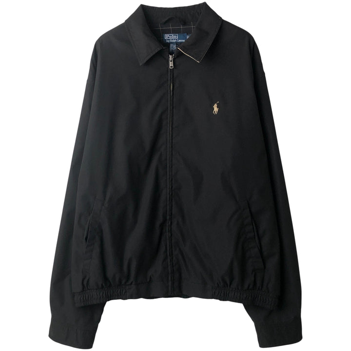 Ralph Lauren POLO by Ralph Lauren Swing Top Sports Jacket Men's L size polyester black type Vintage Second Hand