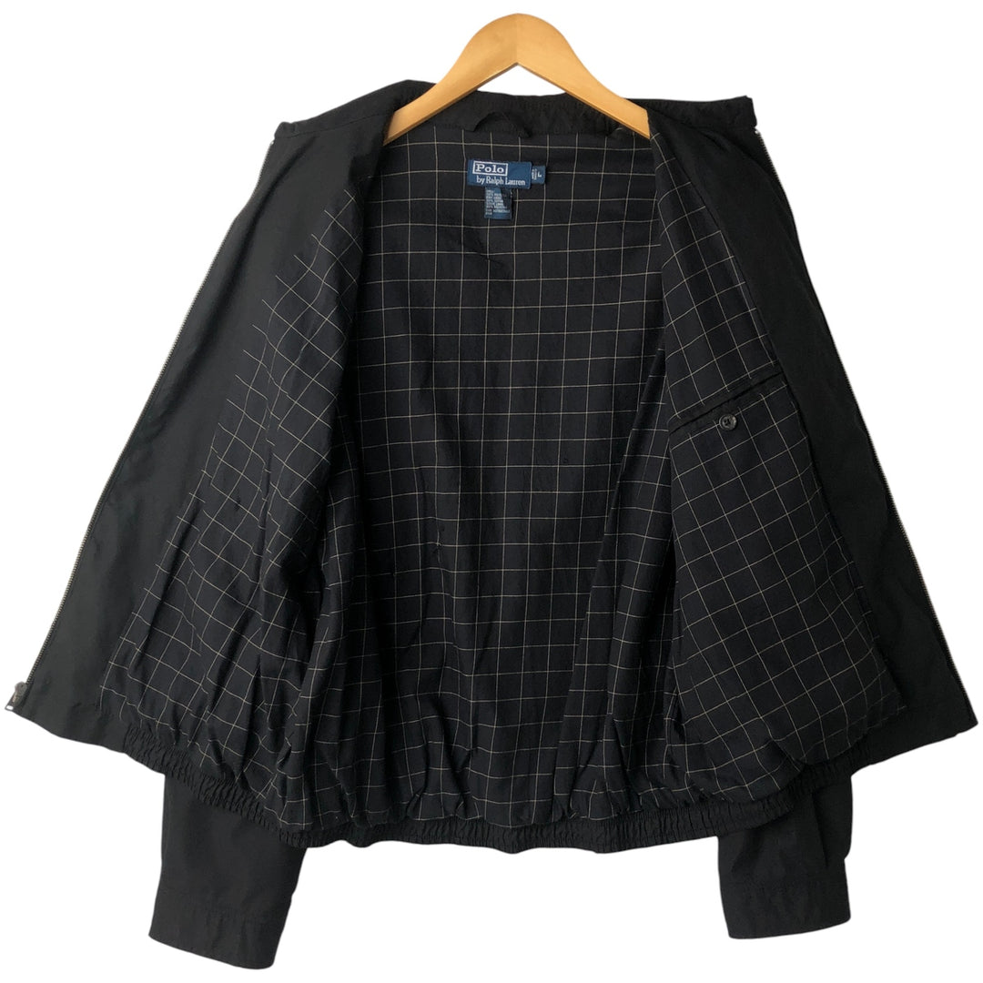 Ralph Lauren POLO by Ralph Lauren Swing Top Sports Jacket Men's L size polyester black type Vintage Second Hand