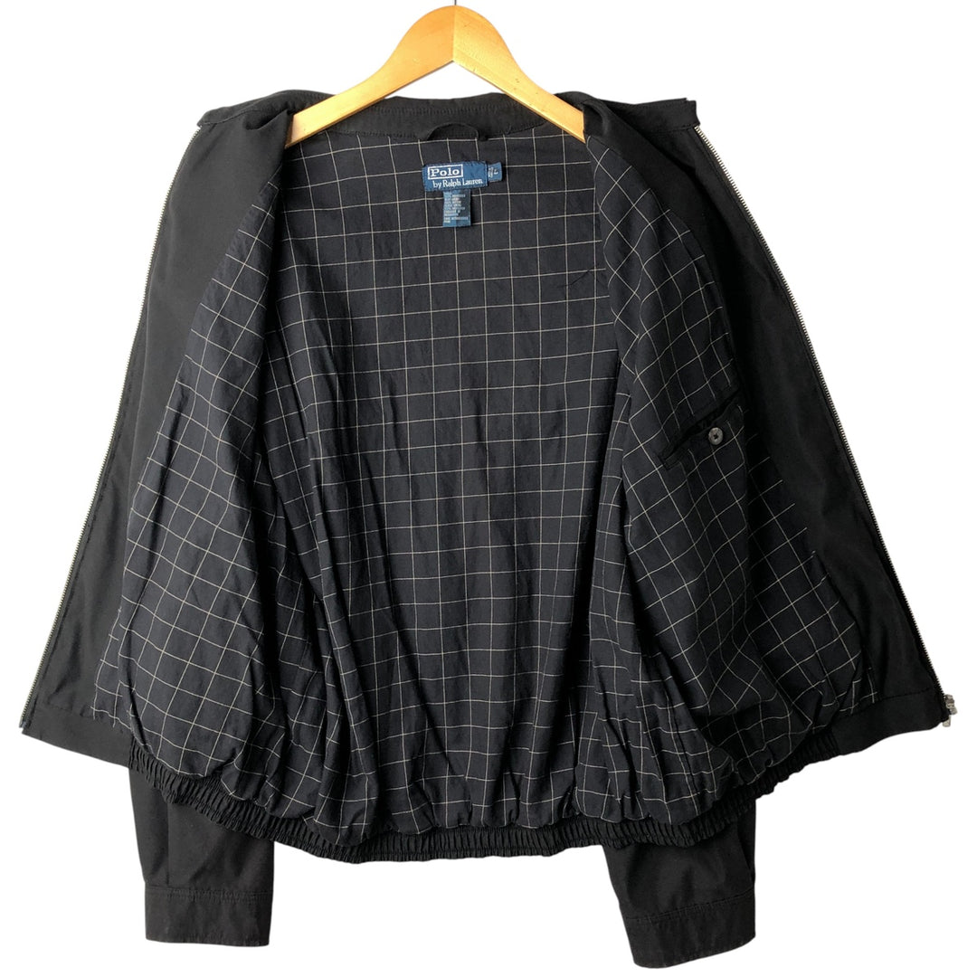 Ralph Lauren POLO by Ralph Lauren Swing Top Sports Jacket Men's L size polyester black type Vintage Second Hand