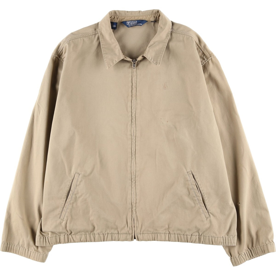Ralph Lauren POLO by Ralph Lauren Swing Top Sports Jacket Men's XXL cotton Beige type Vintage Second Hand