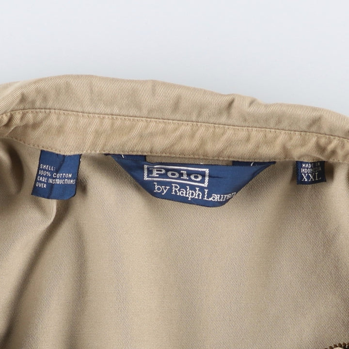 Ralph Lauren POLO by Ralph Lauren Swing Top Sports Jacket Men's XXL cotton Beige type Vintage Second Hand