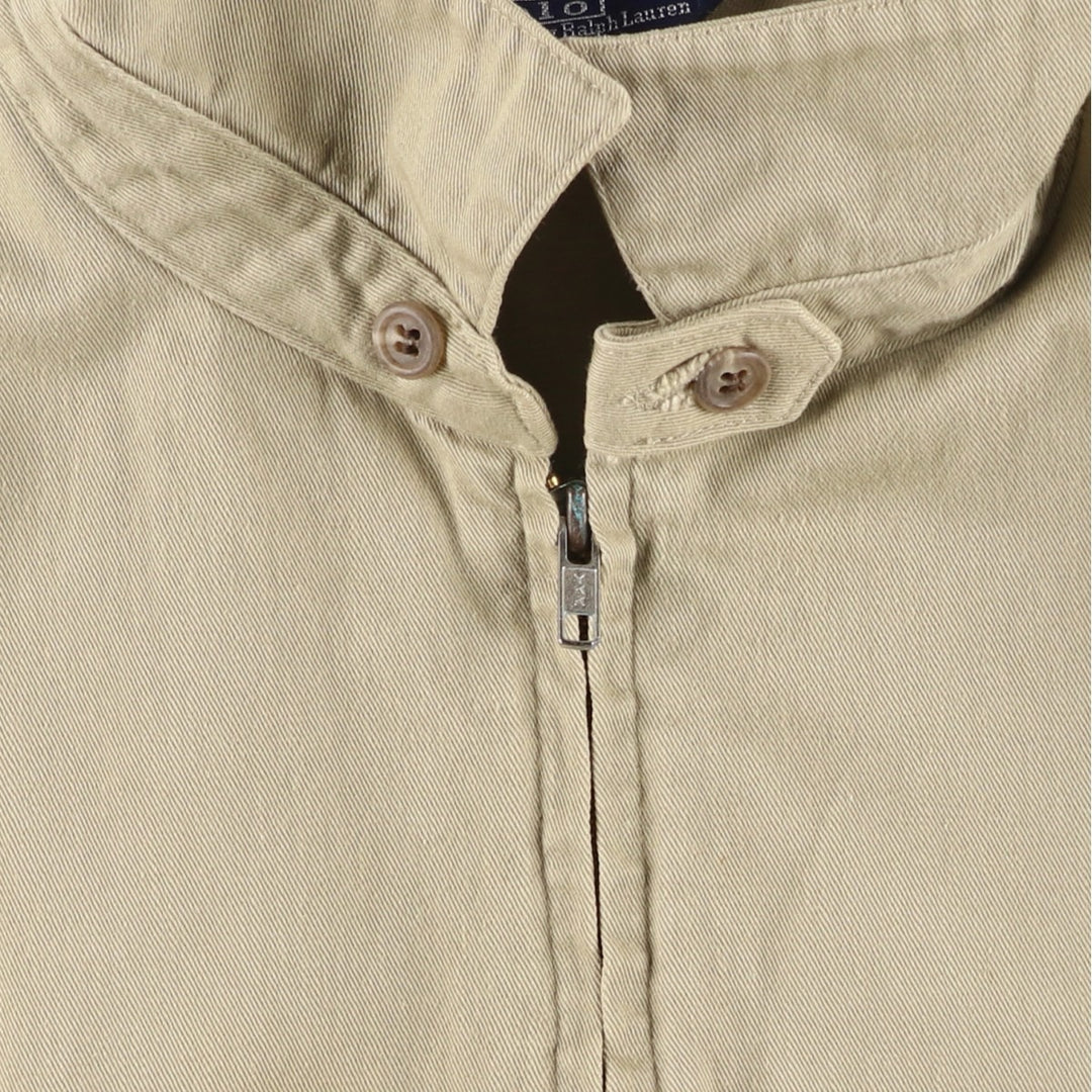 90'S Ralph Lauren POLO by Ralph Lauren Swing Top Sports Jacket Made in USA Men's XL cotton Beige type Vintage Second Hand