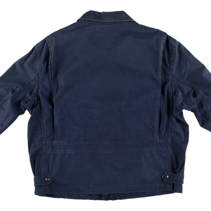 Ralph Lauren POLO by Ralph Lauren Swing Top Sports Jacket Men's XXL cotton navy blue type Vintage Second Hand