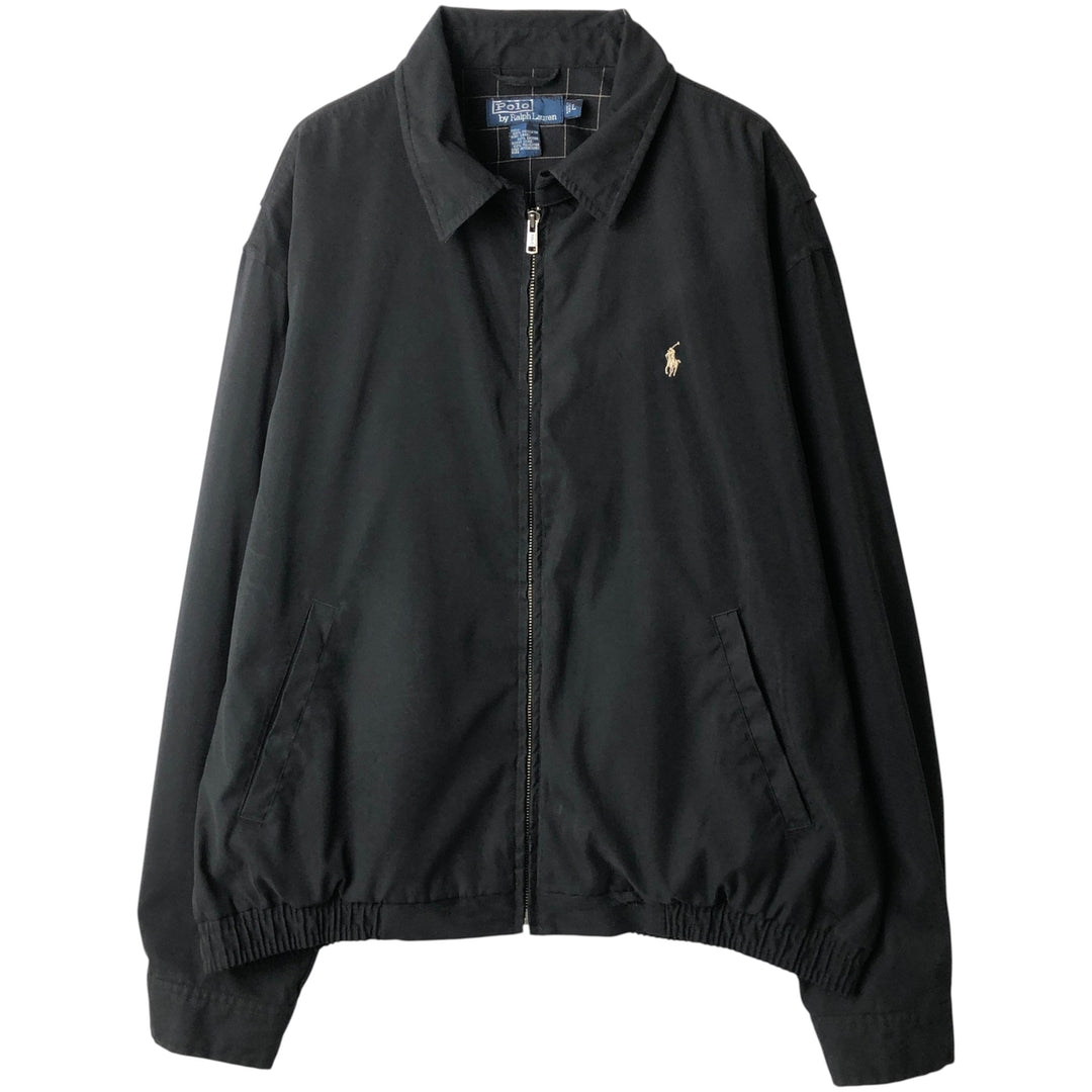 Ralph Lauren POLO by Ralph Lauren Swing Top Sports Jacket Men's L size polyester black type Vintage Second Hand