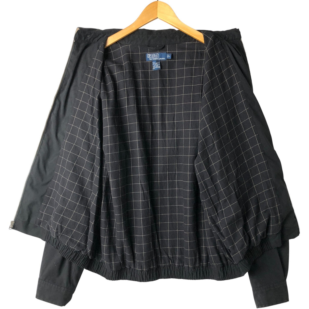 Ralph Lauren POLO by Ralph Lauren Swing Top Sports Jacket Men's L size polyester black type Vintage Second Hand