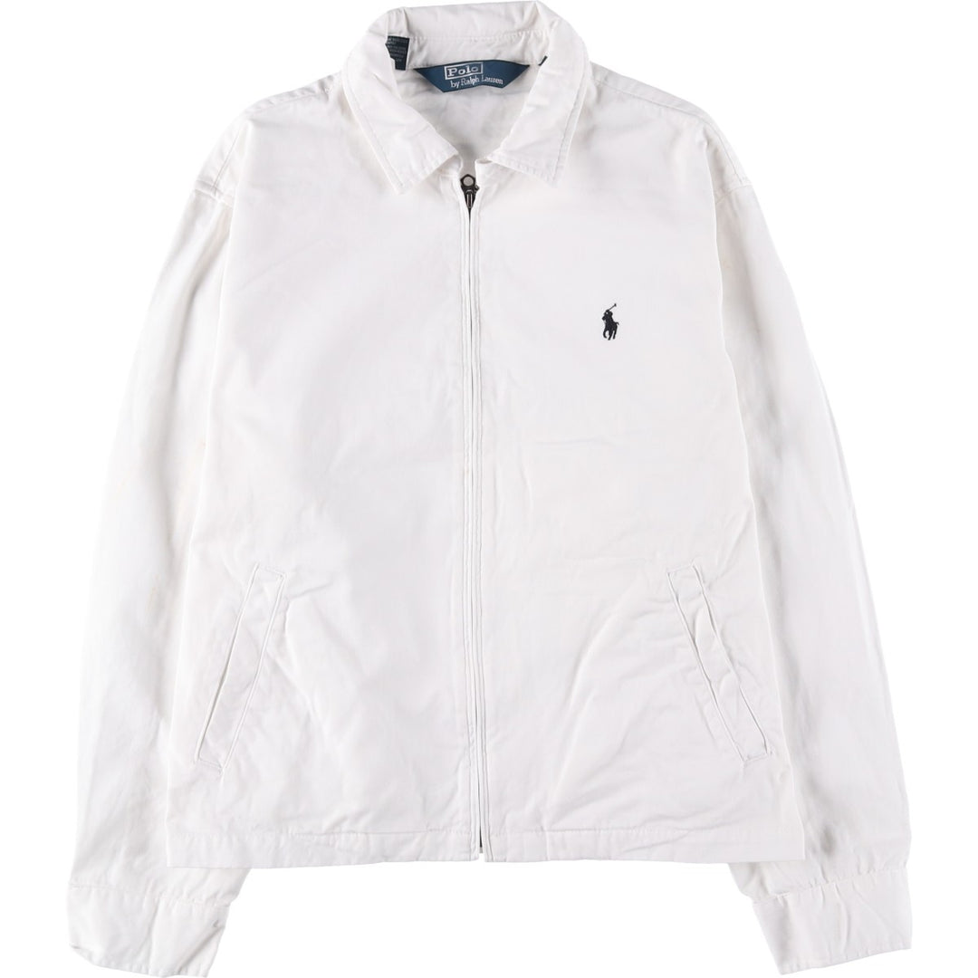 Ralph Lauren POLO by Ralph Lauren Swing Top Sports Jacket Men's L size cotton white type Vintage Second Hand