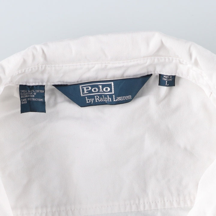 Ralph Lauren POLO by Ralph Lauren Swing Top Sports Jacket Men's L size cotton white type Vintage Second Hand
