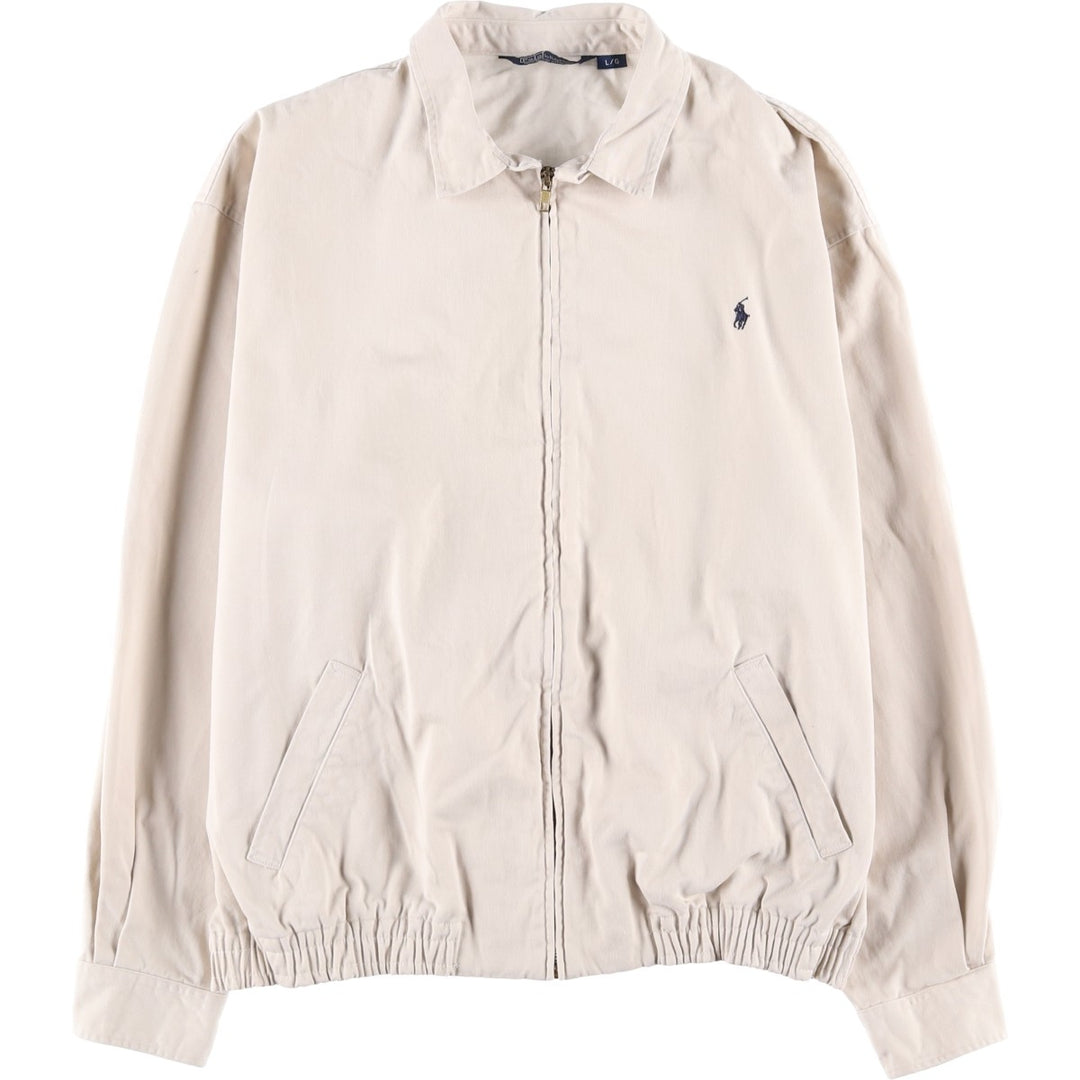 Ralph Lauren POLO by Ralph Lauren Swing Top Sports Jacket Made in Canada Men's L size cotton unbleached Vintage Second Hand