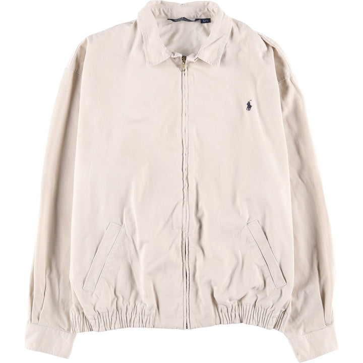 Ralph Lauren POLO by Ralph Lauren Swing Top Sports Jacket Made in Canada Men's L size cotton unbleached Vintage Second Hand