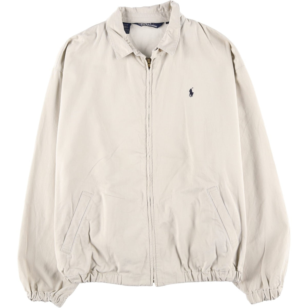 Ralph Lauren POLO by Ralph Lauren Swing Top Sports Jacket Men's L size cotton pale white type Vintage Second Hand