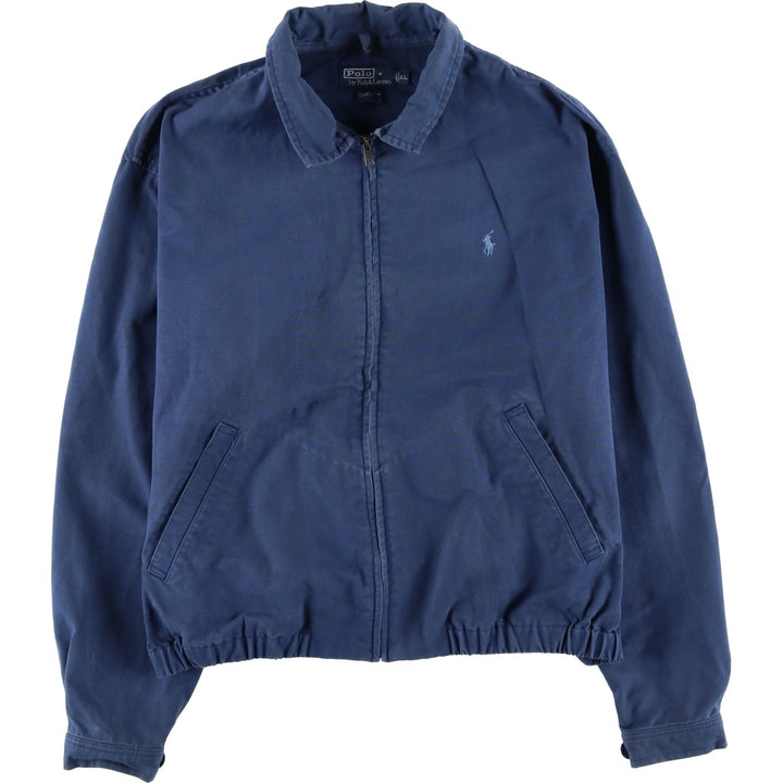 Ralph Lauren POLO by Ralph Lauren Swing Top Sports Jacket Men's XL cotton navy blue type Vintage Second Hand