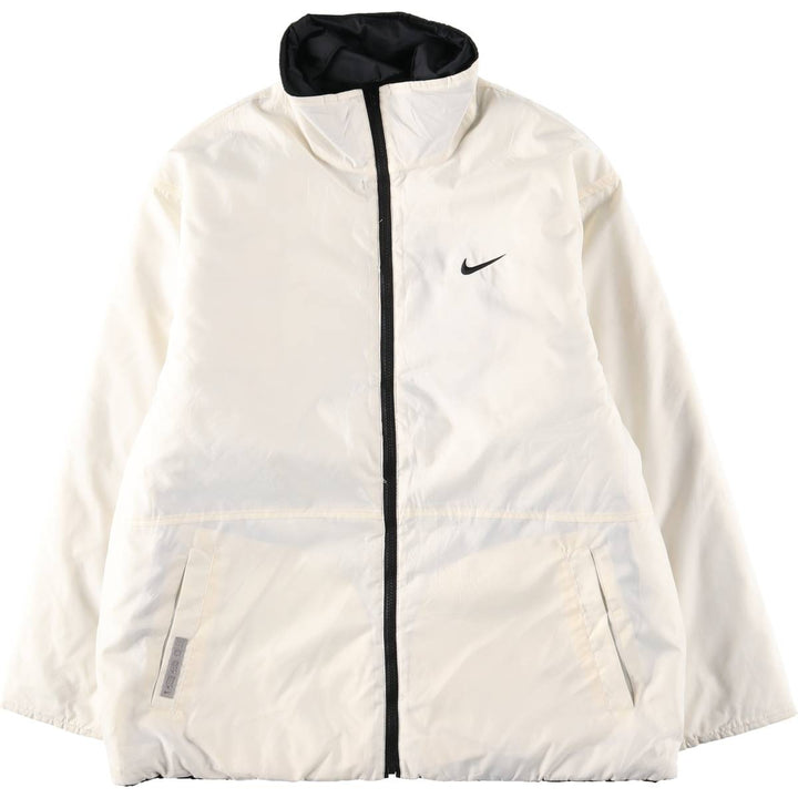 2000'S Nike reversible padded puffer jacket, men's size small Nylon black type Vintage Second Hand