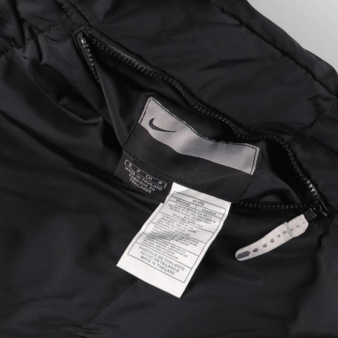 2000'S Nike reversible padded puffer jacket, men's size small Nylon black type Vintage Second Hand