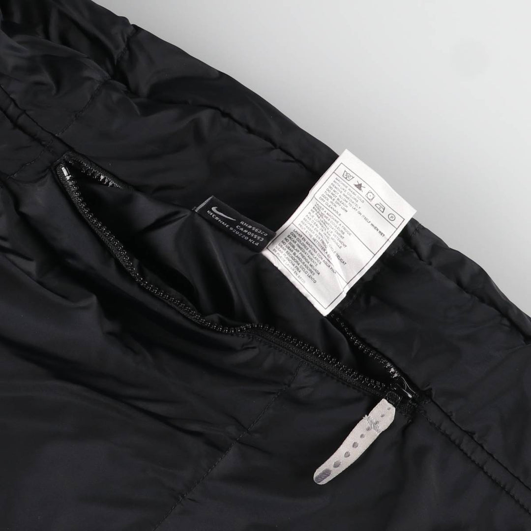 2000'S Nike reversible padded puffer jacket, men's size small Nylon black type Vintage Second Hand