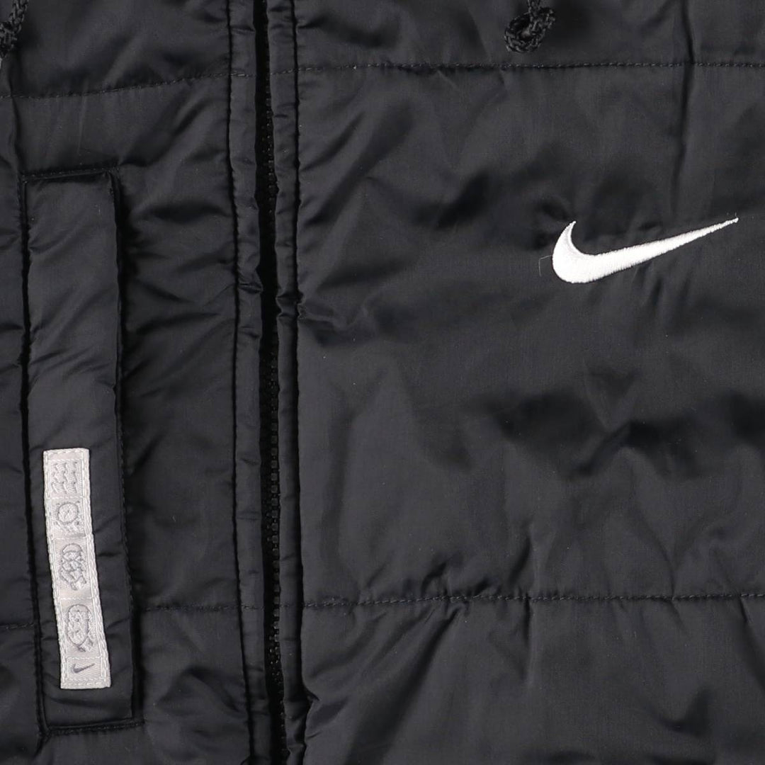 2000'S Nike reversible padded puffer jacket, men's size small Nylon black type Vintage Second Hand
