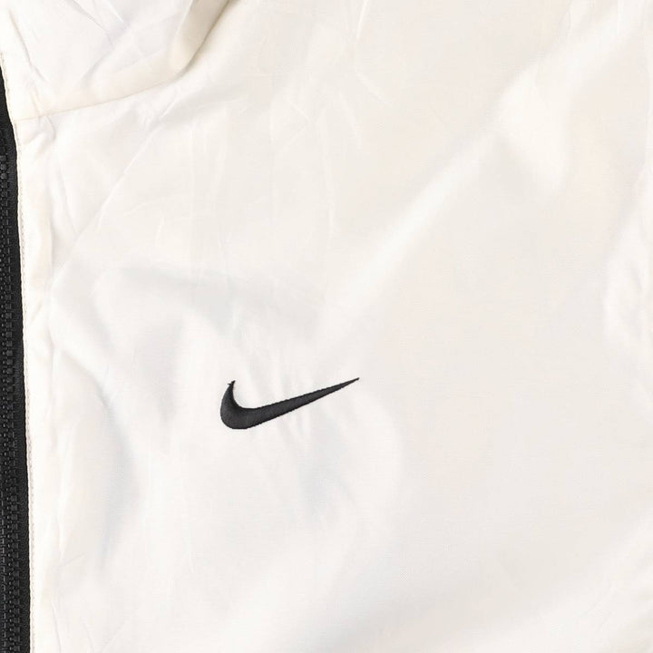 2000'S Nike reversible padded puffer jacket, men's size small Nylon black type Vintage Second Hand