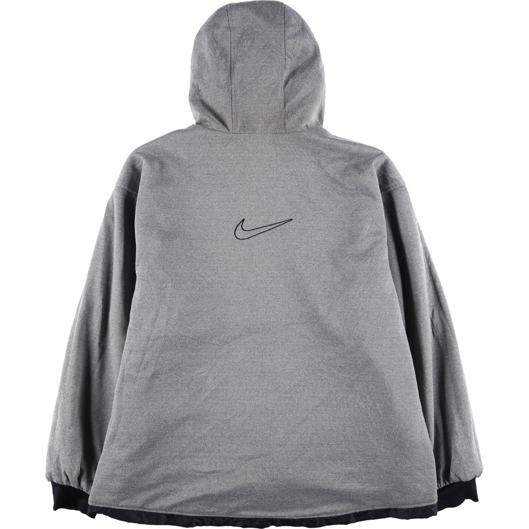90'S Nike reversible puffer jacket with back logo, size L, men's, vintage Nylon black type Vintage Second Hand