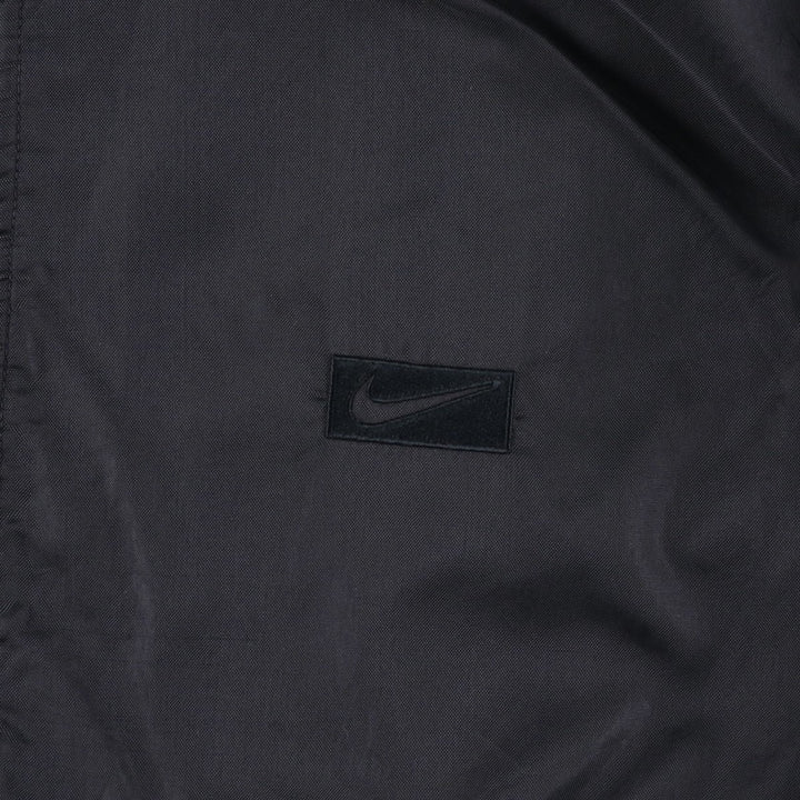 90'S Nike reversible puffer jacket with back logo, size L, men's, vintage Nylon black type Vintage Second Hand