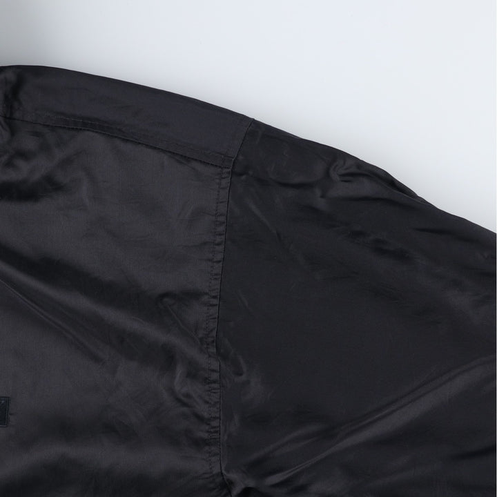 90'S Nike reversible puffer jacket with back logo, size L, men's, vintage Nylon black type Vintage Second Hand