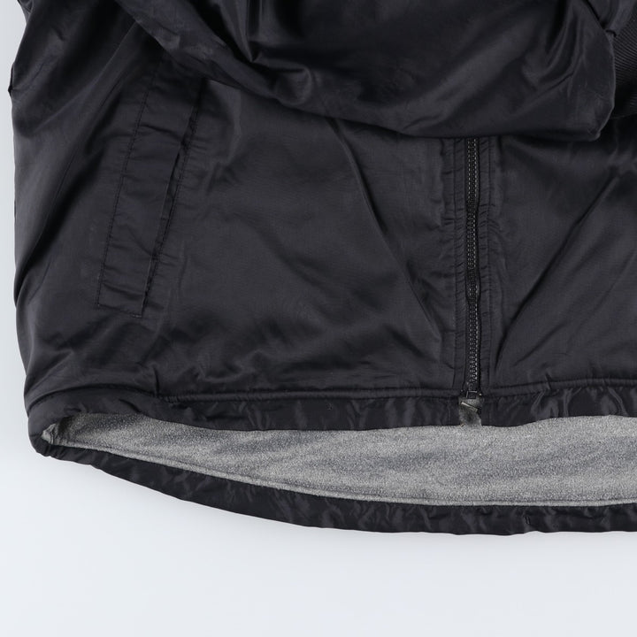 90'S Nike reversible puffer jacket with back logo, size L, men's, vintage Nylon black type Vintage Second Hand