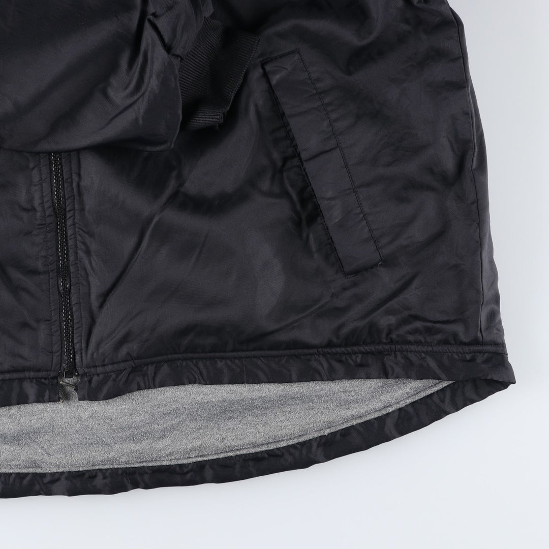 90'S Nike reversible puffer jacket with back logo, size L, men's, vintage Nylon black type Vintage Second Hand