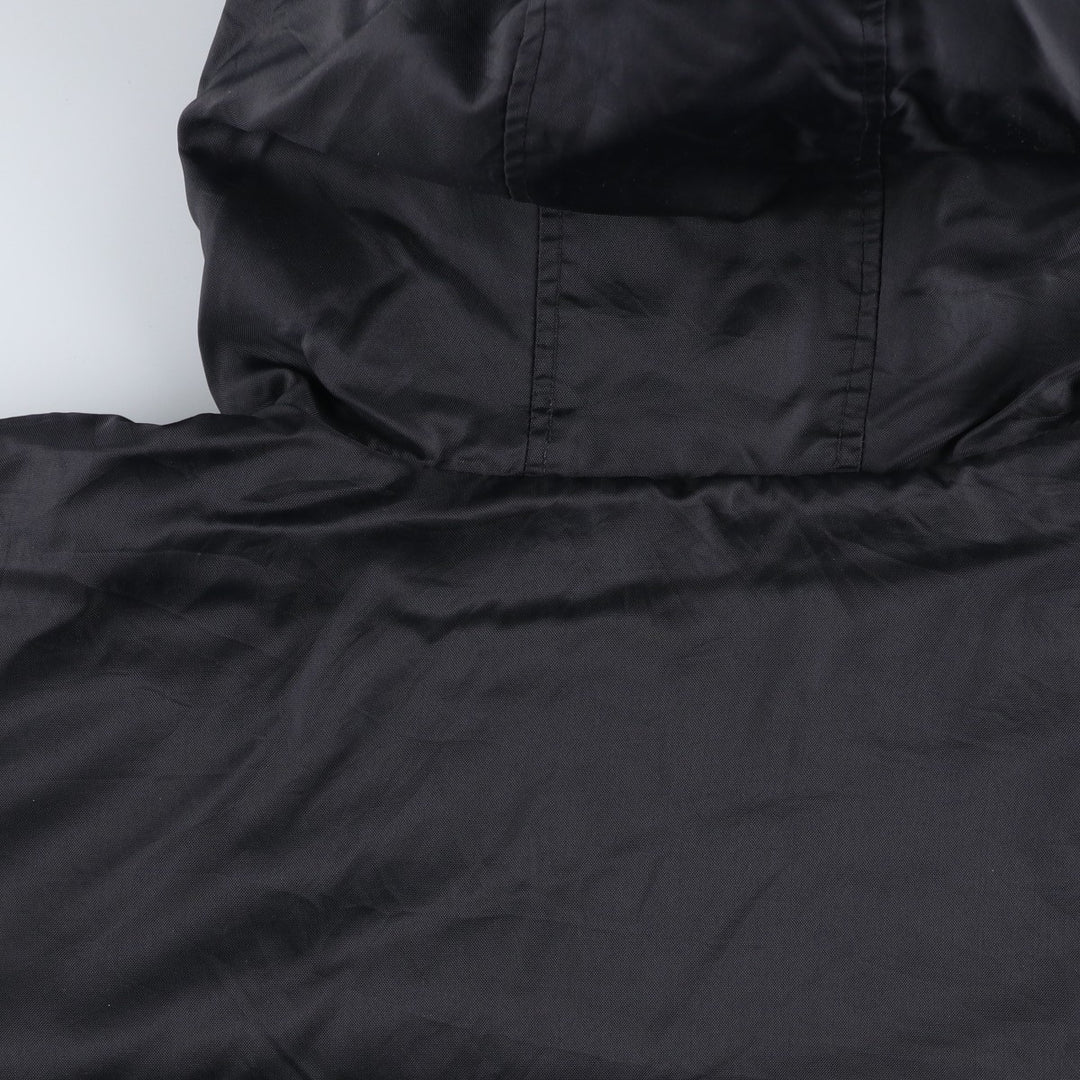 90'S Nike reversible puffer jacket with back logo, size L, men's, vintage Nylon black type Vintage Second Hand