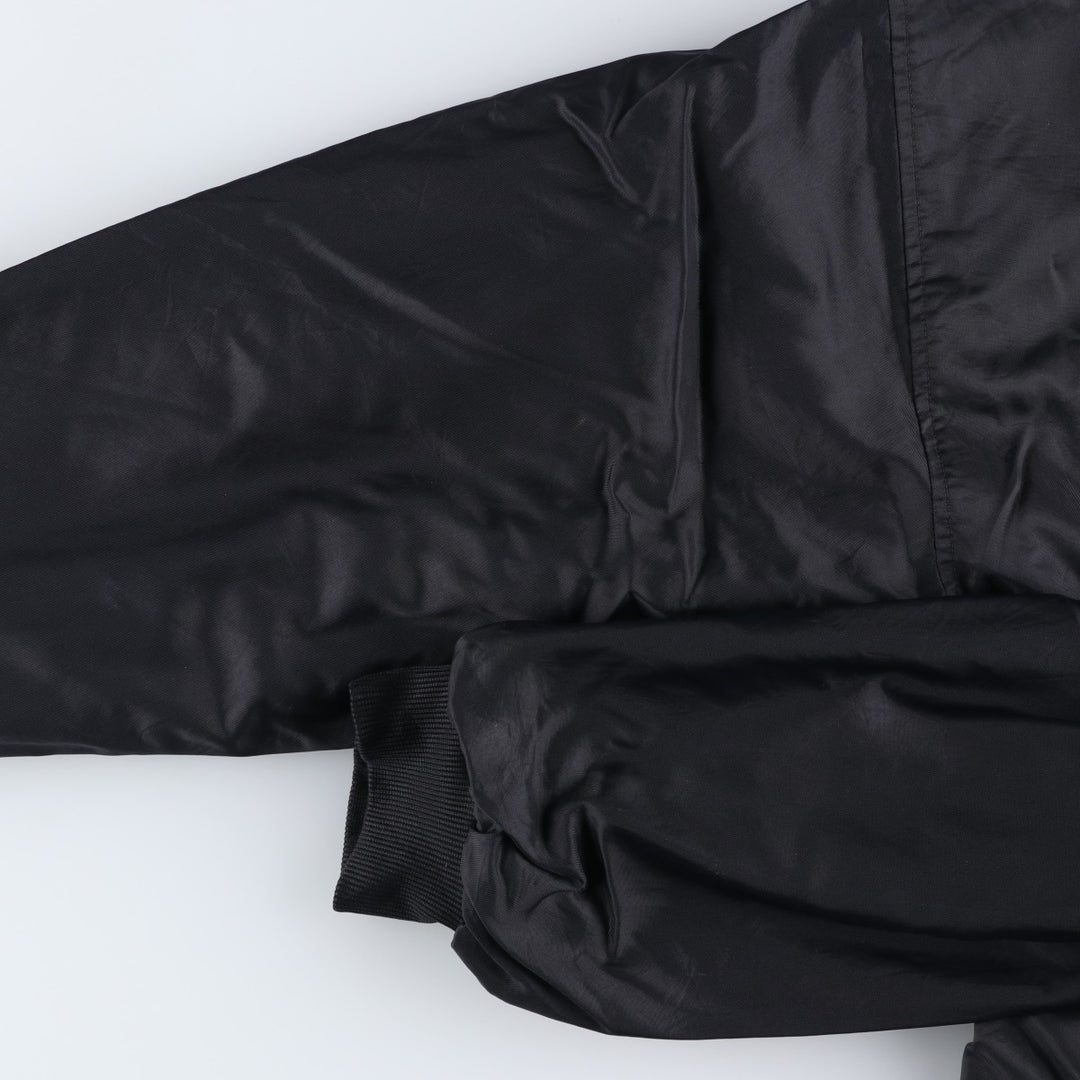 90'S Nike reversible puffer jacket with back logo, size L, men's, vintage Nylon black type Vintage Second Hand
