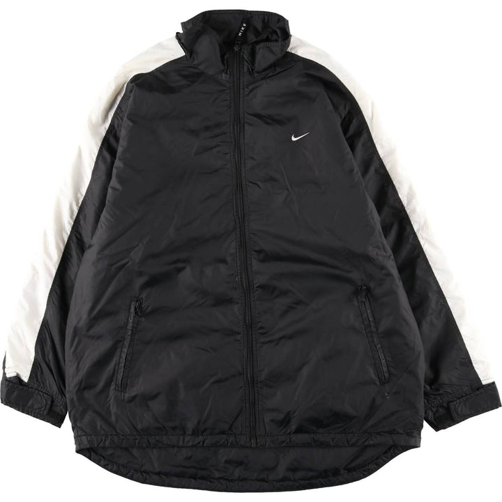 90s-00'S Nike padded puffer jacket, men's size XL Nylon black type Vintage Second Hand