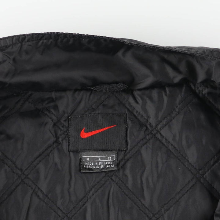 90s-00'S Nike padded puffer jacket, men's size XL Nylon black type Vintage Second Hand